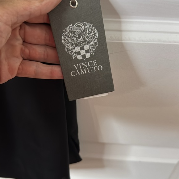 Vince Camuto Black Tank Top with Rhinestone Trim - Picture 3 of 5